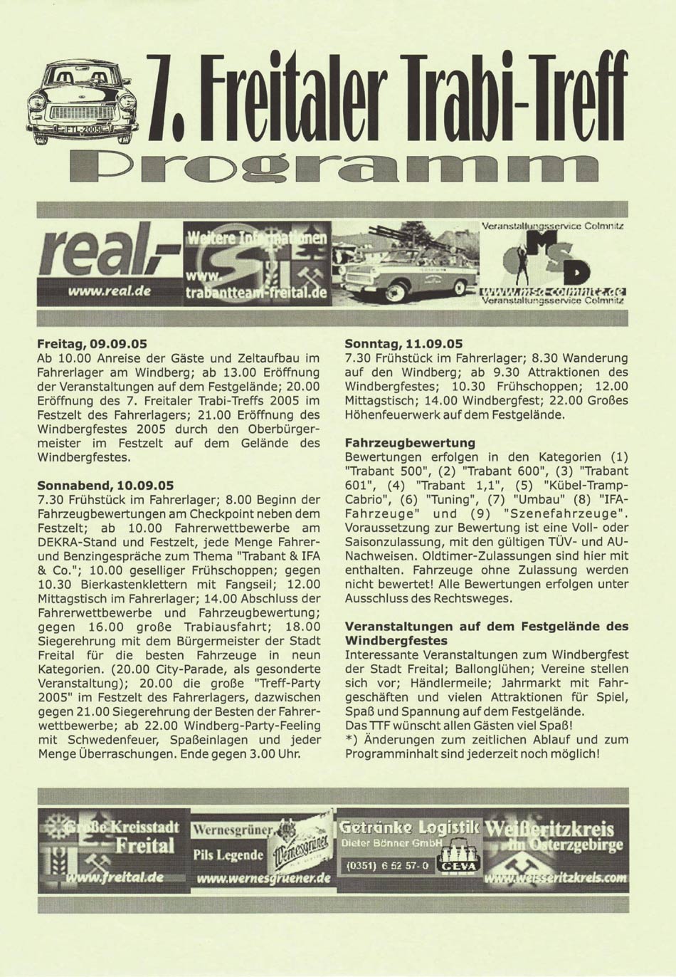 Flyer - 7. Freitaler Trabi-Treff 2005 - Seite 2