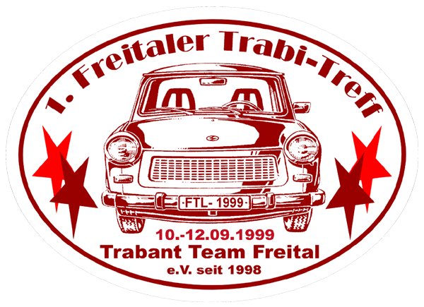Sticker - 1. Freitaler Trabi-Treff 1999