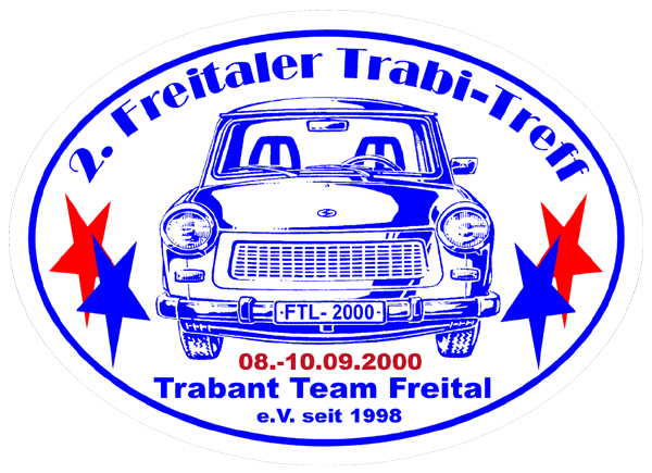 Sticker - 2. Freitaler Trabi-Treff 2000