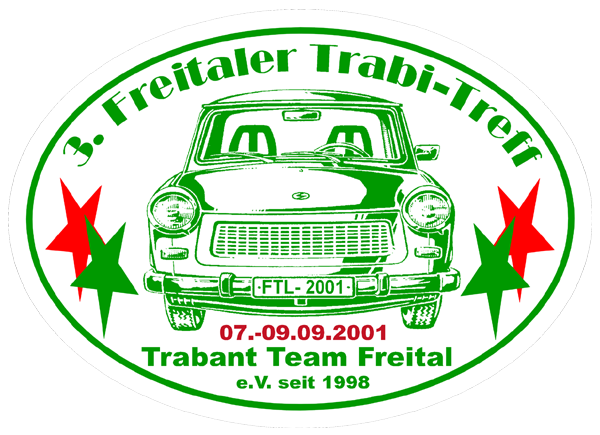 Sticker - 3. Freitaler Trabi-Treff 2001