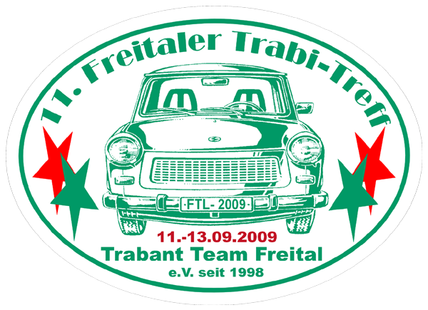 Sticker - 11. Freitaler Trabi-Treff 2009