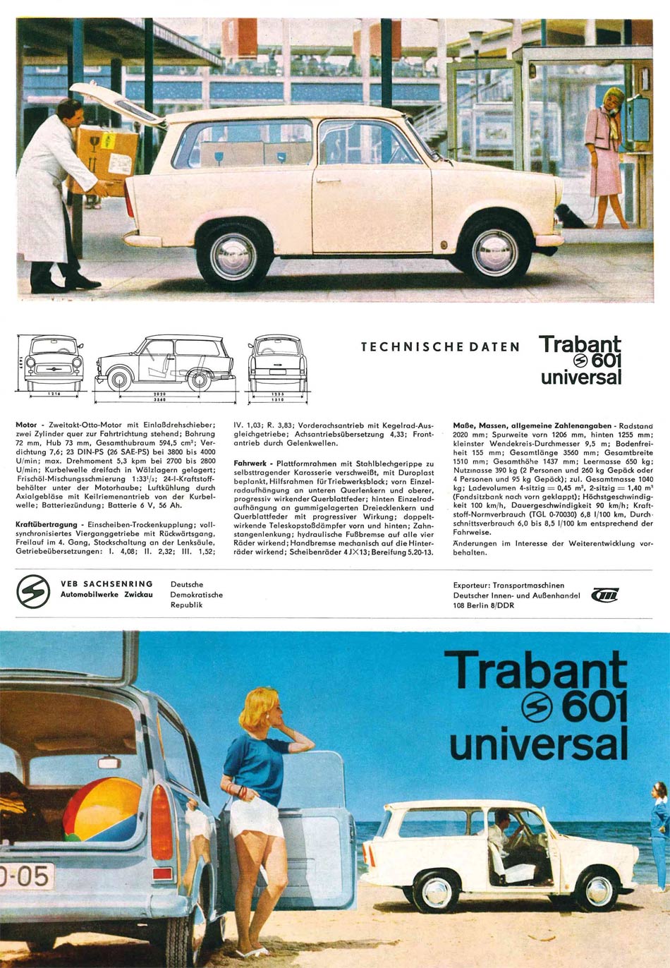 1966 - Trabant P 601 - Seite 1