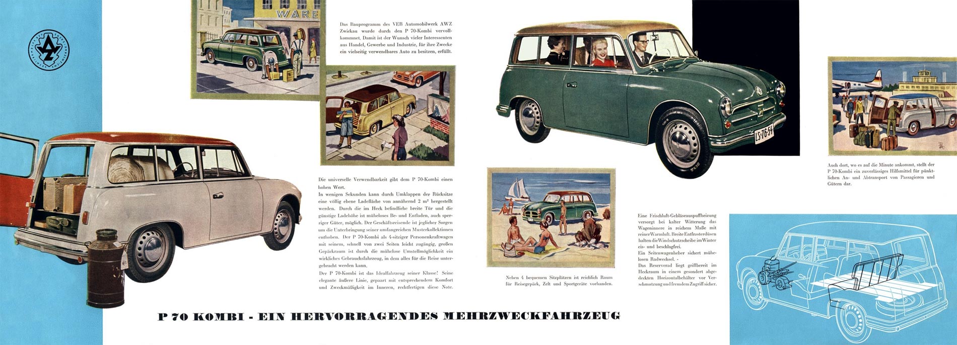 1958 - AWZ P 70 - Doppelseite