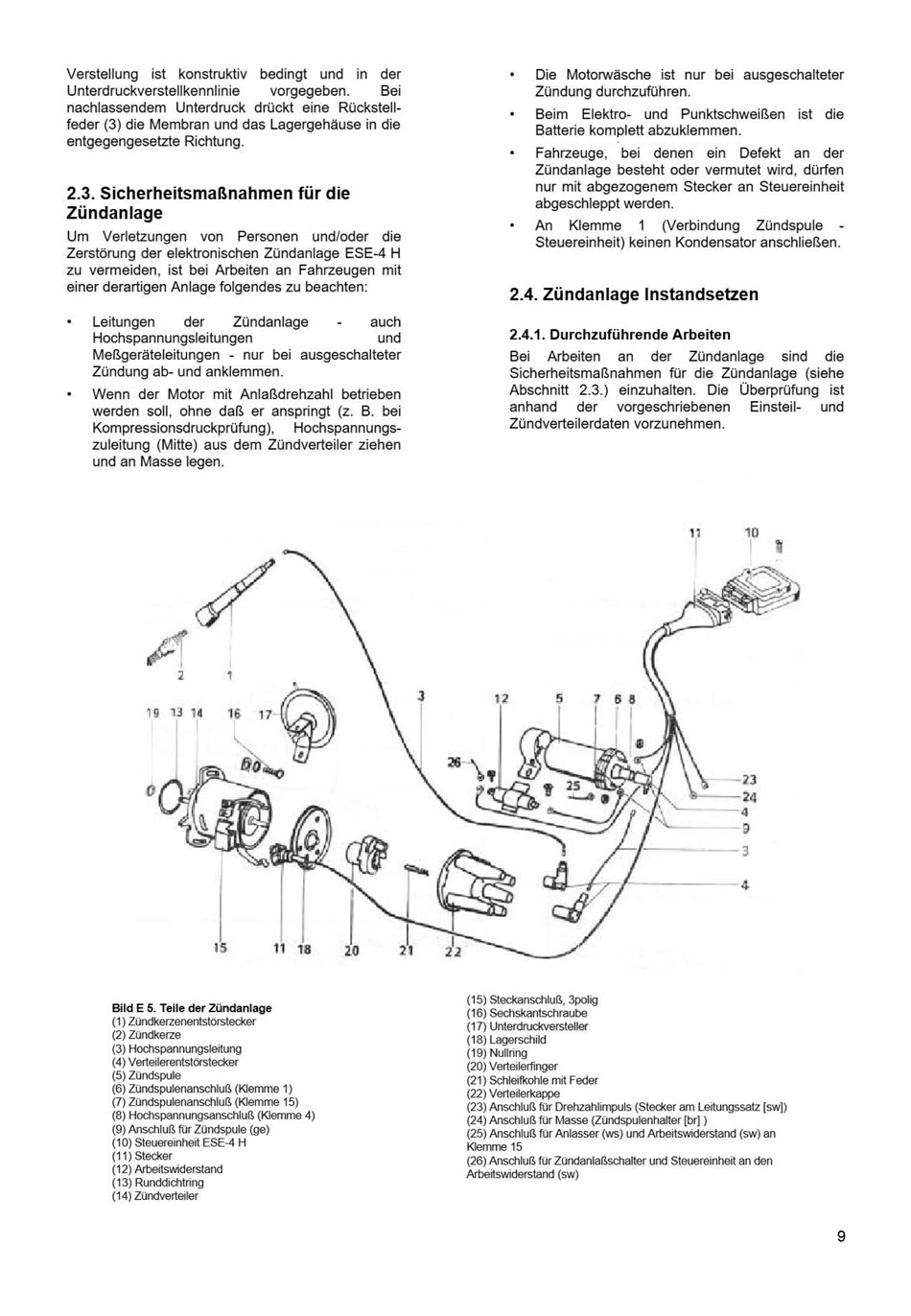 Reparaturanleitung für den Trabant 1.1 - Elektrik