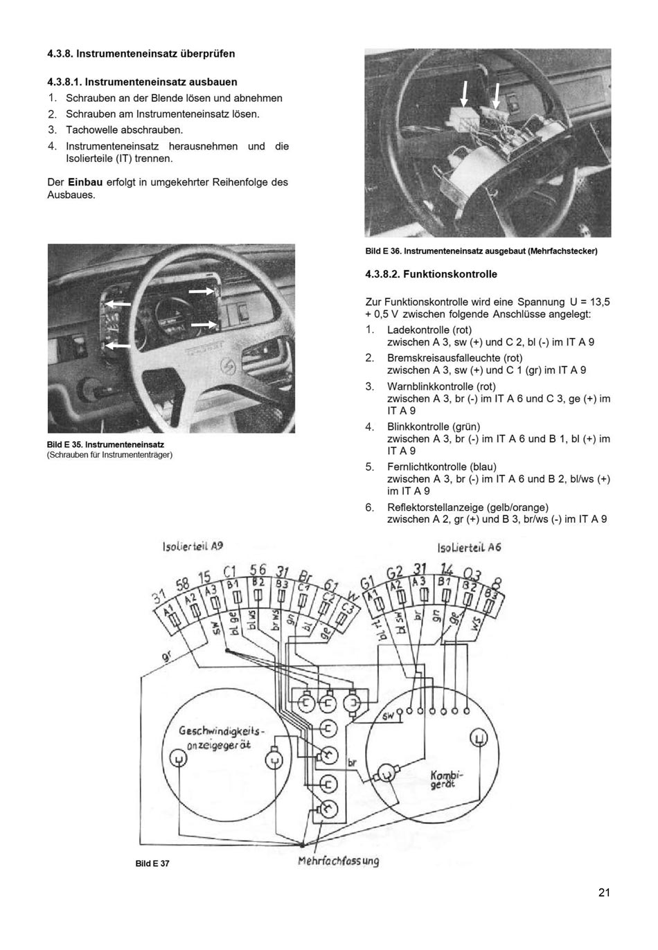 Reparaturanleitung für den Trabant 1.1 - Elektrik