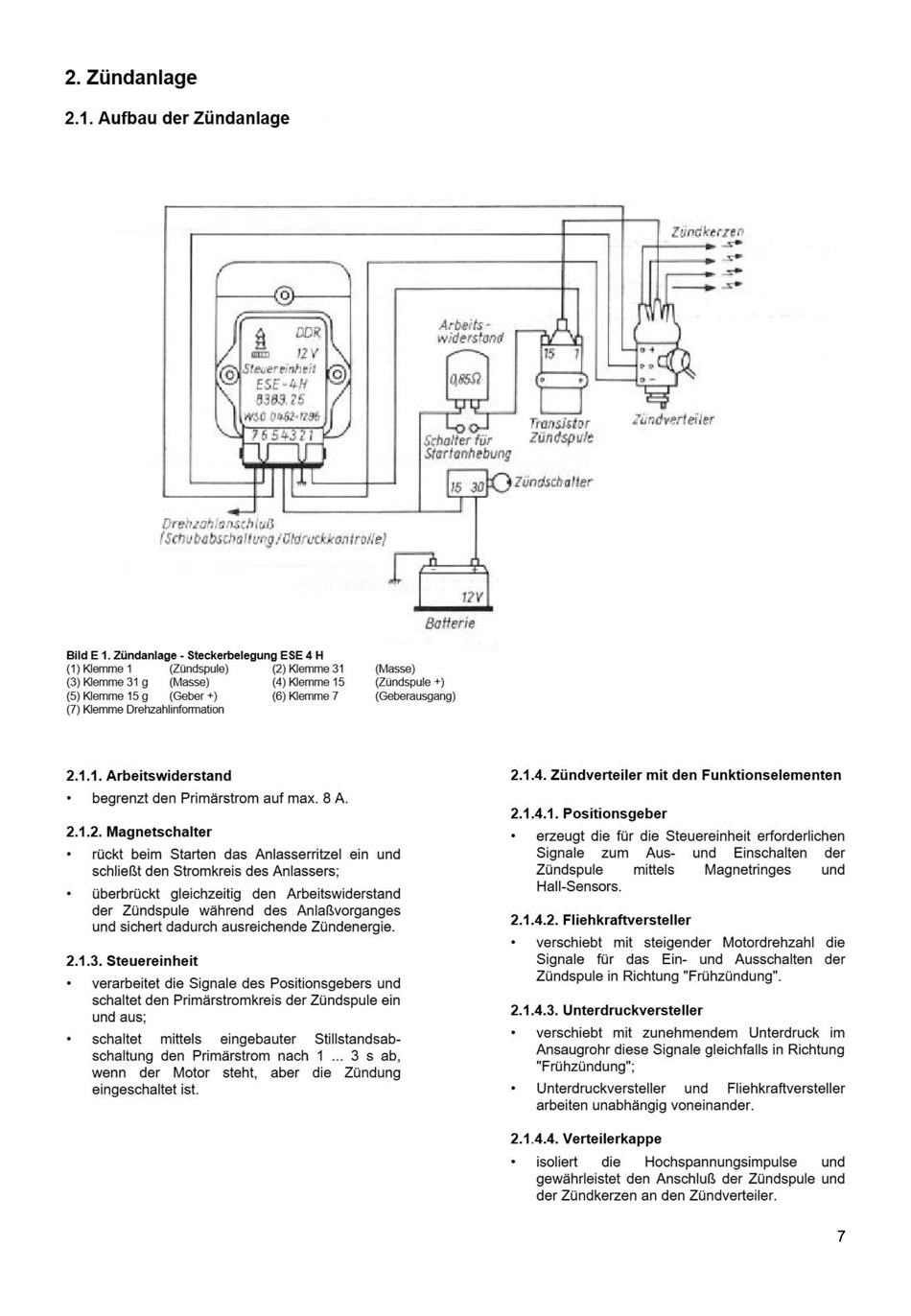 Reparaturanleitung für den Trabant 1.1 - Elektrik