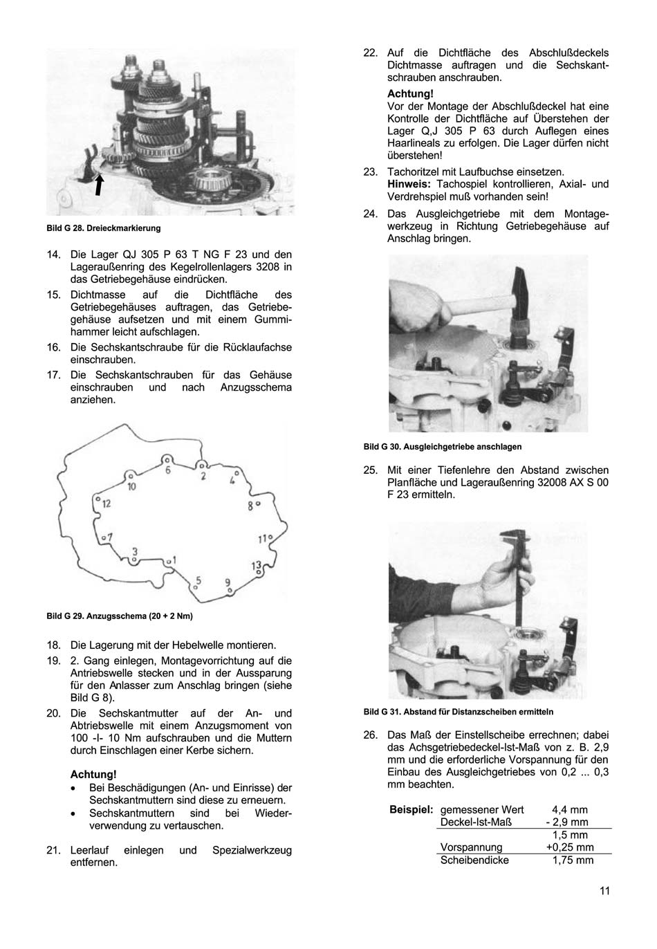 Reparaturanleitung für den Trabant 1.1 - Getriebe