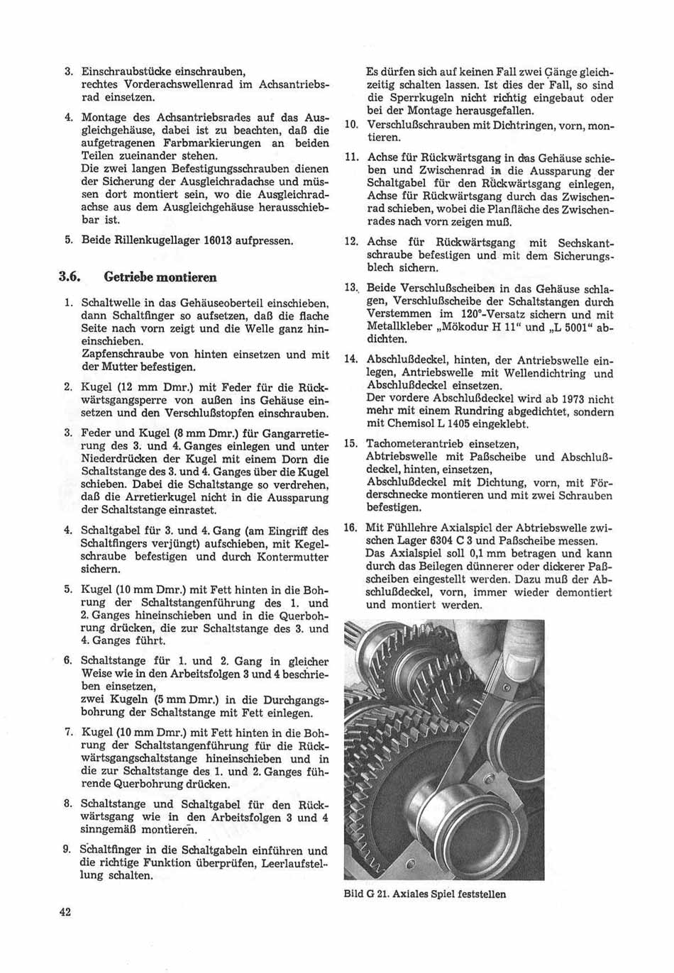 Reparaturhandbuch für Personenkraftwagen "Trabant 601"