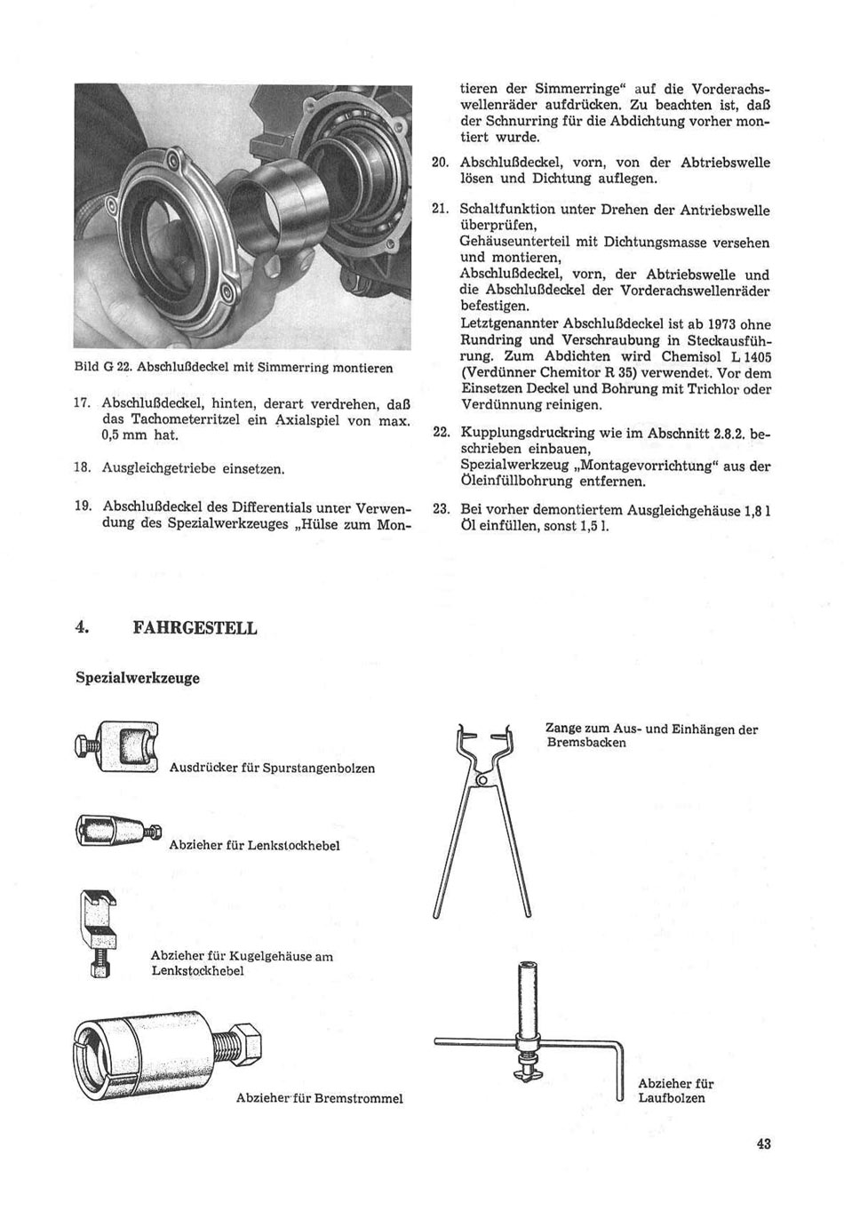 Reparaturhandbuch für Personenkraftwagen "Trabant 601"