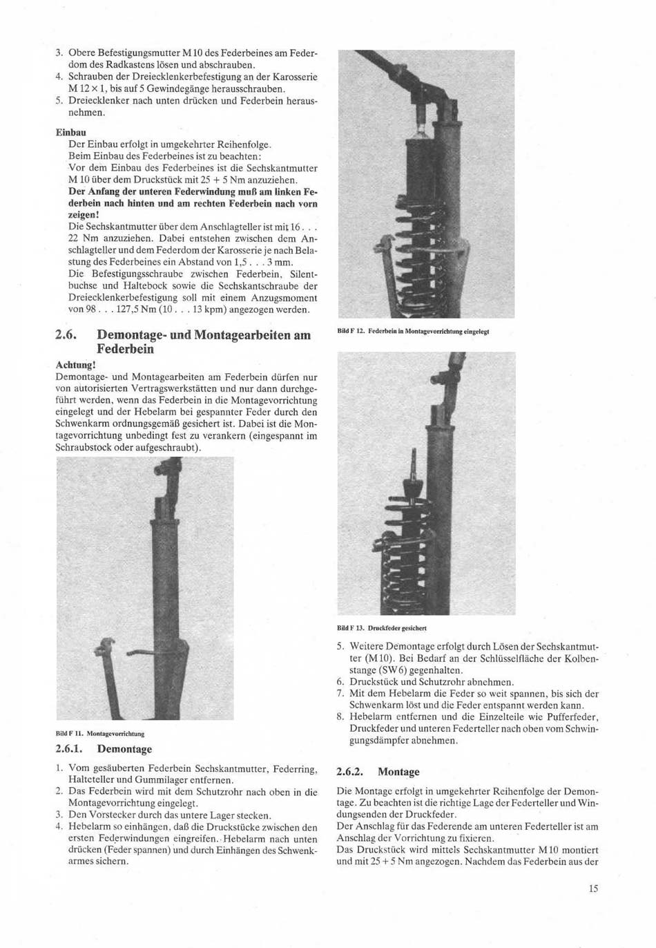 Reparaturhandbuch Weiterentwicklung Trabant 601
