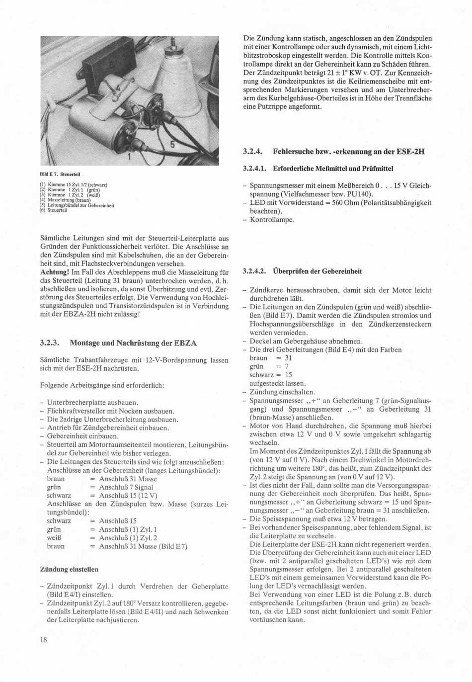 Reparaturhandbuch Weiterentwicklung Trabant 601