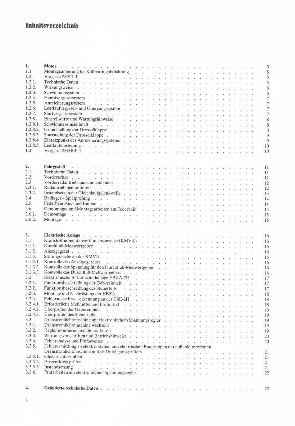 Reparaturhandbuch Weiterentwicklung Trabant 601