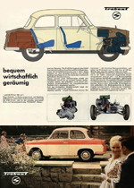 1961 - Trabant P 50/1 Limousine und Kombi