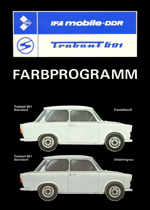 1978 - Trabant P 601 Farbprogramm