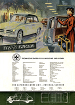 1956 - AWZ P 70 Zwickau Limousine und Kombi