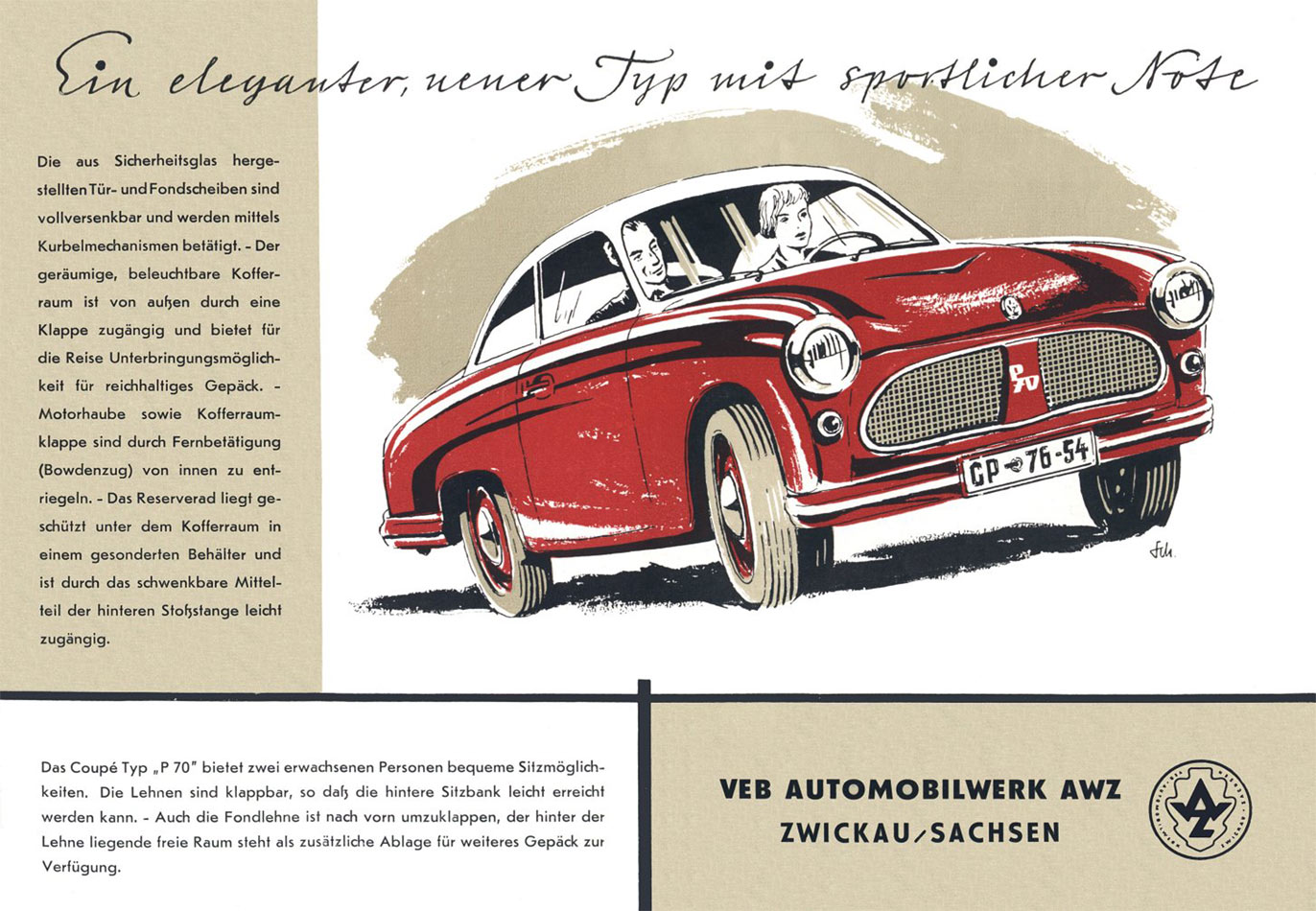 1957 - AWZ P 70 - Seite 1